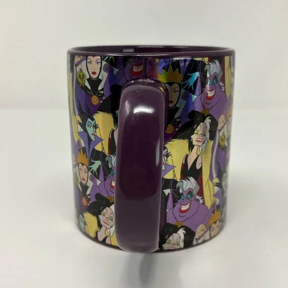 Disney Villains Mug Ursula Cruella Wicked Queen Maleficent 20 Oz Ceramic Purple - Picture 2 of 9